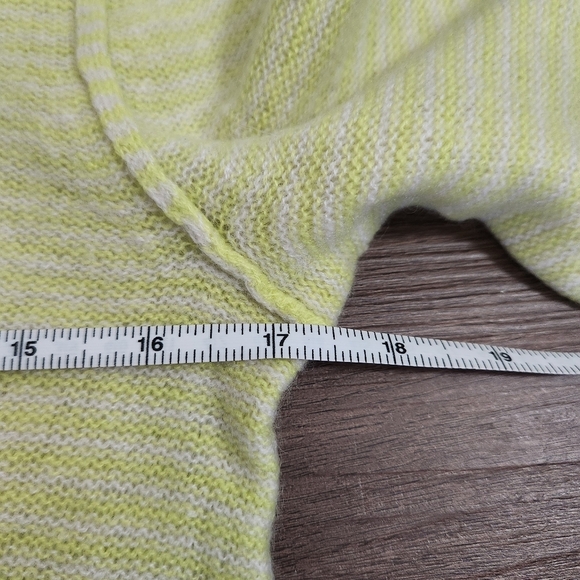 Rebecca Taylor Cashmere Neon Yellow Sweater XS Cozycore Fall Quiet luxury - Picture 6 of 7